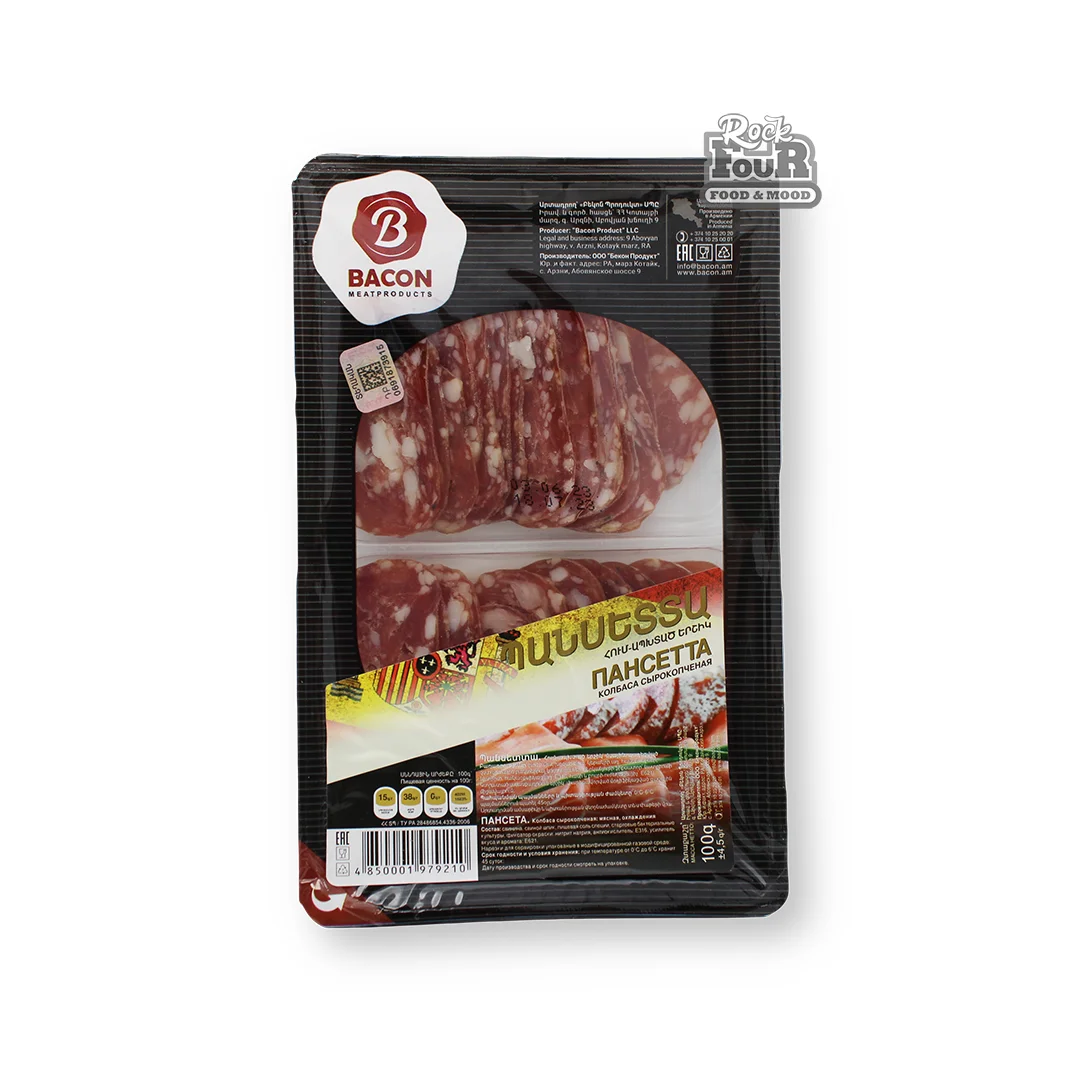 Raw smoked sausage "Bacon Pancetta" 100g